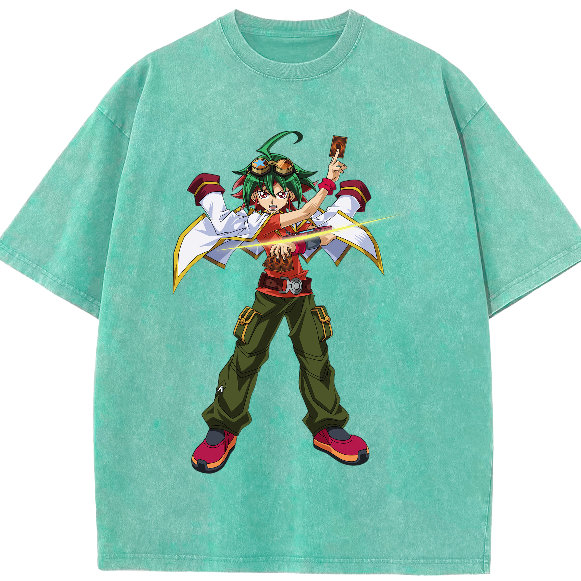 （画像用） 遊☆戯☆王 Yu-Gi-Oh! 綿100% ヴィンテージ風 半袖Tシャツ（フロントプリント）